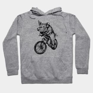 SEEMBO Pig Cycling Bicycle Hog Cyclist Bicycling Bike Biking Hoodie